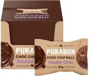 PURABON Choc Chip Balls Double Choc Chip 45g x 12 Display