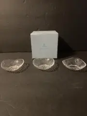 PartyLite CLARITY Tealight Votive Mini Ball Candle Holders P9207 Set Of 3 NIB