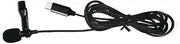CONGARTENO Mini Type C Wired Lavalier Microphone with Clip for Smartphone High Sound Quality Condenser Mic for Live Broadcasts Vlogging Gaming Active Noise Reduction Black