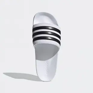 【adidas 愛迪達】運動鞋 拖鞋 男鞋 女鞋 白 ADILETTE SHOWER(GZ5921)