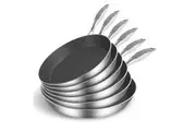 SOGA 6X Stainless Steel Fry Pan Frying Pan Induction FryPan Non Stick Interior Skillet