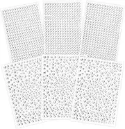 2100 Pieces Clear Rhinestones Stickers, Self Adhesive Bling Gems Jewels Stickers, Stick on Rhinestone Strips for Hair Face Nail Makeup Clothes Shoes Bags DIY Craft