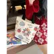 日系卡通手拎包帆布手提包飯盒學生便當禮品袋女生上班生日伴手禮