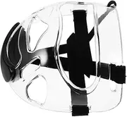 CORHAD Taekwondo Face Guard Karate Headgear Safety Protective Shield Removable Face Protector for Boxing Wrestling
