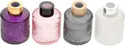 PRETYZOOM 4pc Set Embossed Perfume Bottles Car Fragrance Aromatherapy Purifier Air Freshener Home Decor Random Color