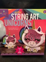 Craft-tastic Craft Kit Makes 2 Large String Art Canvases Unicorn Edition NEW