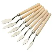 Painting Mixing Scraper Palette Spatula Handle for Kids Students 7x