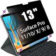 Privacy Screen Protector Compatible for Microsoft Surface Por X/Surface Pro 8 (Released in 2021)/Surface Pro 9 (Released in 2022) Fully Removable Anti-Spy Filter Anti-Glare Laptop Screen Protector