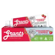 Organic Grants Toothpaste Strawberry Surprise Fluoride Free 75g – Fresh, healthy organic delivery | Doorstep Organics.