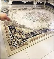 Clear Carpet Protector, 2mm PVC Office Desk Chair Mat, Transparent Table Protector Cover Pad for Carpet Floor, Easy Clean Office Chair Mat for Hardwood Floor(46 x 110 Inch)