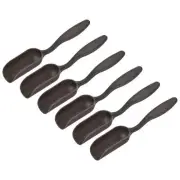 6pcs 5.7'' Gardening Shovel Spoons Mini Soil Scoops Transplanting Tool, Black