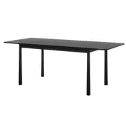 Bijan 200cm Extendable Solid Oak Dining Table Black