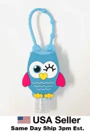 Owl Hand Sanitation Silicone Bottle Holder Carrying Case Mini 1oz Empty Refill