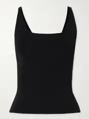 [Joseph] Joseph - Milano Stretch-knit Tank - Black - large large Black