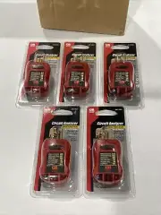 5 X NEW GARDNER BENDER GFI 3501 CIRCUIT ANALYZER OUTLET TESTER FREE 1STCLSS&H