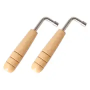 2 Pcs Zithers Pin Musical Instrument Lyre Tuning Wrench Harp Tool Tone