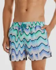$195 Paul Smith Men's Green Sport Swim Shorts Size XL