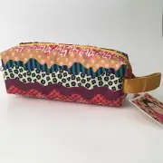 Target Pencil Case Latino Heritage Month Canvas Zipper Multi Color Patterns NWT