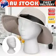 Practical Foam Female Mannequin Head Wigs Glasses Cap Display Holder Stand AU