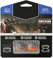 Menbis FPS Assist Thumb Grip Caps for PS5/PS4 Controller 1 Pairs - Enhanced Aim Precision with Non-Slip Silicone Cover (BOS)