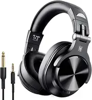 Qudai Wireless/Wired Musical Instrument Monitor Headphones Wired Headset with 3.5mm & 6.5mm Audio Cables for Electrical Piano Electronic Keyboard Drum Machine Electric Guitar DJ Recording