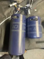 New Snap On Mini Keg Blue Growler Set Free Shipping