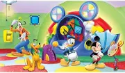 RoomMates Disney Mickey & Friends Clubhouse Capers Peel and Stick Wall Mural by RoomMates,JL1317M