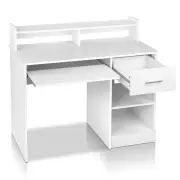 Artiss Office Computer Desk With Storage - White melamine Home Office Desks