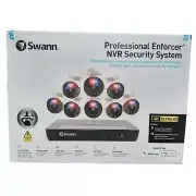 Swann 16-Channel 8-Camera 4K Professional Enforcer 2TB NVR Security System NEW