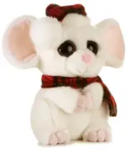 10" AURORA "MANNIE" MOUSE PLUSH STUFFED ANIMAL WINTER HOLIDAY -NEW! (09592)