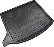 Wivplex Car Rear Trunk Cargo Liner Boot Tray Cover Matt Mat Floor Carpet Kick Pad, for Mazda, for 3 2014 2015 2016 2017 2018 Hatchback Heavy-Duty Trunk Mat