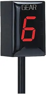 Gear Indicator, for Supersport 937 937S 2017 2018 2019 Motorcycle Accessories 1-6 Level Digital Speed Gear Display Meter Motorcycle Gear Indicator(Black Red)