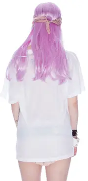 [Wildfox Couture] Ella Character Drawing Oversized Vneck Tee