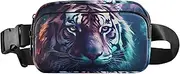 [XYMZR] Big Cat Portrait Galaxy Fanny Pack Hip Bag Belt Bag for Women Man Fashion Waist Pack Water-repellent Crossbody Bag for Halloween Costumes Running Hiking Jogging Travel Sport, Multi-colored, one
