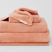 Sheridan Aven Towel Range in Coral Pink Cotton