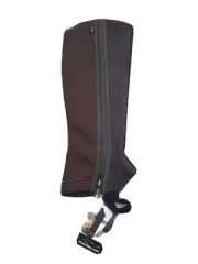 Pro Chaps Leather Half Chaps Large Brown