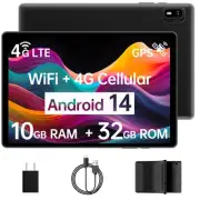 Android 14 Tablet with Sim Card Slot Unlocked Cellular Tablets 10GB+32GB with...