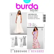 Burda Sewing Pattern 7405 Dress Evening Gown Misses Size 10-22