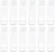 Framendino, 12 Pack 2Oz Empty Deodorant Containers Twist Up Plastic Deodorant Holder Tube for DIY Deodorant Clear