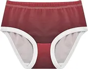 [RPLIFE] Blue Gradient Girls' Cotton Brief Underwear, Underwear Toddler Girl, Alizarin Crimson Black Gradient, 8 Years