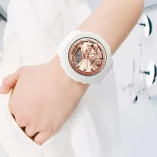 【CASIO 卡西歐】G-SHOCK ITZY Lia 配戴款 粉紅金八角農家橡樹手錶 女錶(GMA-S2100MD-7A)
