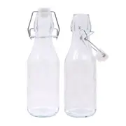 250ml Glass Clip Lock Bottles (Pack of 2)