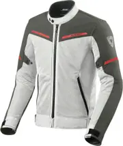 Revit Airwave 3 Motorcycle Textile Jacket, grey-white, Size S for Men Grey White