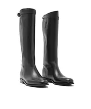 Church's Michelle 2G Buckle Strap Riding Boots 36,38.5,37,38,39,40 Black