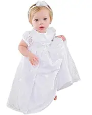 [One Small Child] Violet Girls Christening Gown, Made in USA