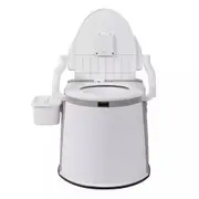 19L Camping Portable Toilet Travel Outdoor/Indoor Commode Potty + Tissue Box