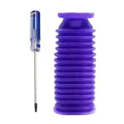 2pcs For Dyson V6 V7 V8 V10/V11/DC74 Soft Velvet Roller Suction Blue Hose