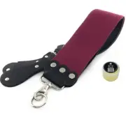 Handmade 3" x 26" Red Latigo Leather Straight Razor Strop with Strop Paste Balm