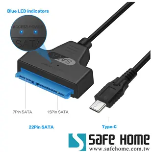 USB TYPE-C 轉 SATA3 轉接線，免趨動，支援 UASP，將2.5吋硬碟變外接硬碟 (4.3折)