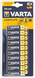 VARTA 1.5V High Performance Alkaline Long Life Battery AA AAA C D Made in Germany (AA - 30pk)